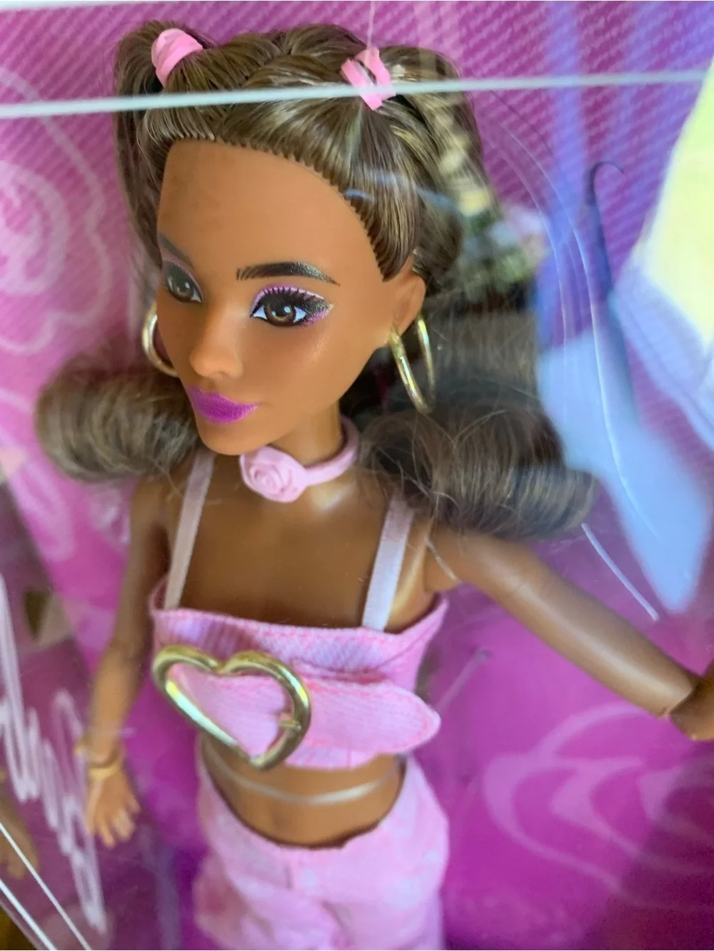 #12 Deluxe Style NIB NRFB Barbie Pink Heart-Accent Doll
